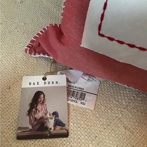 Rae Dunn Christmas pillow Joy NWT - Picture 3 of 3